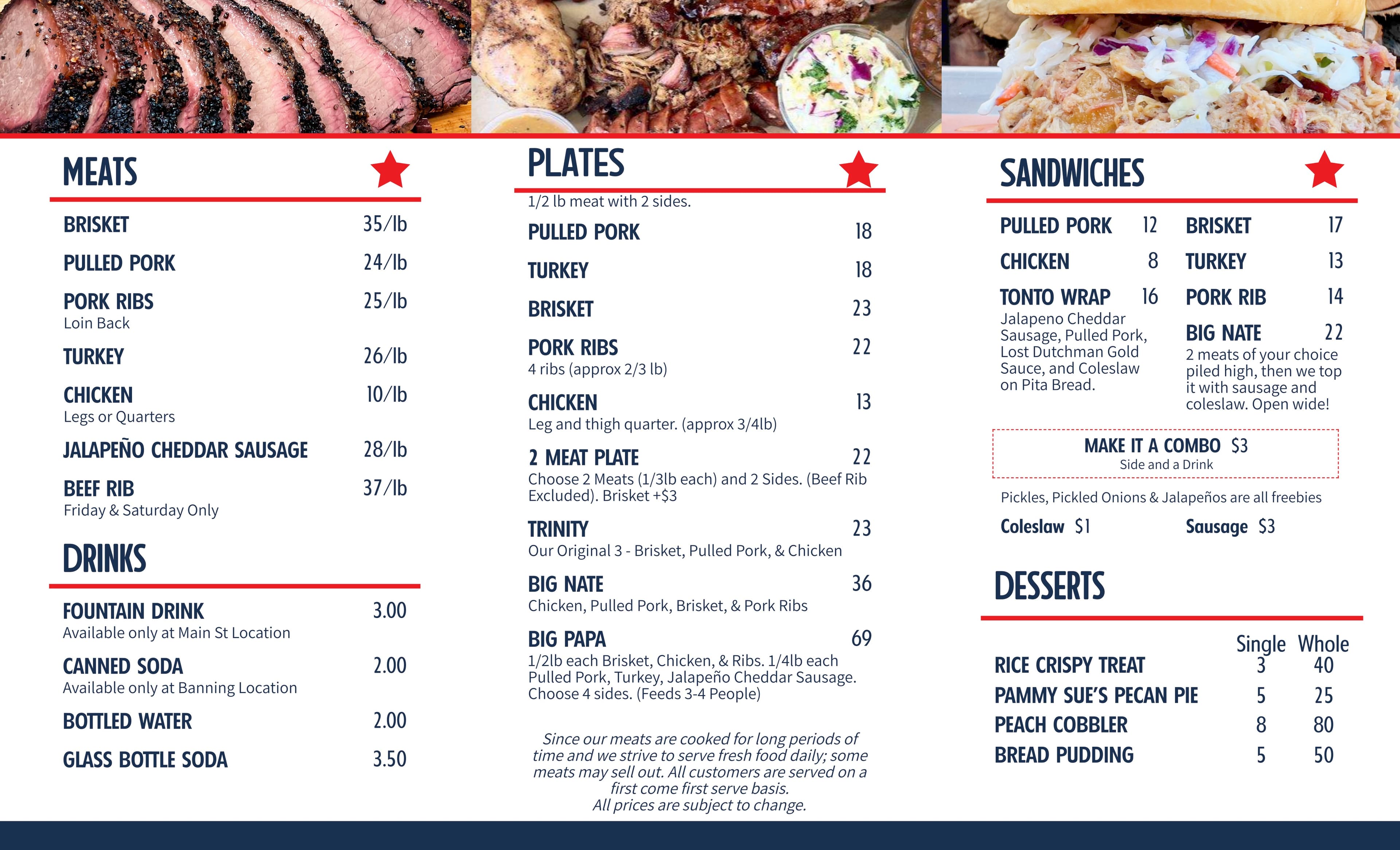 Big Nate's Family BBQ Menu - Page 2