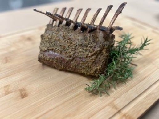 Easter Rack of Lamb dinner ready for your home and family